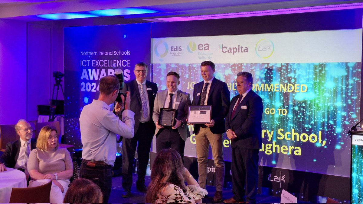 Ed_Authority's tweet image. Congratulations to the Primary Schools recognised at the #ICTExcellenceAwards!

Highly Commended:
👏 @GrogganPrimary
👏 @StMarysGlenview
👏 @St_Patricks_PS 

🏆 Winner - @HTPS_Cookstown