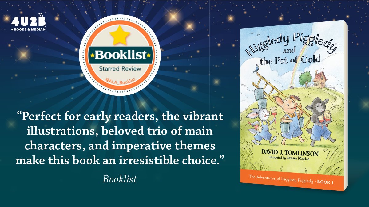 "Higgledy Piggledy and the Pot of Gold" gets a Starred Review from <a href="/ALA_Booklist/">ALA_Booklist</a>! If you are looking for a series that is "perfect for early readers," then pre-order this first installment in the series, or the three-book boxed set! amzn.to/41mPn0b