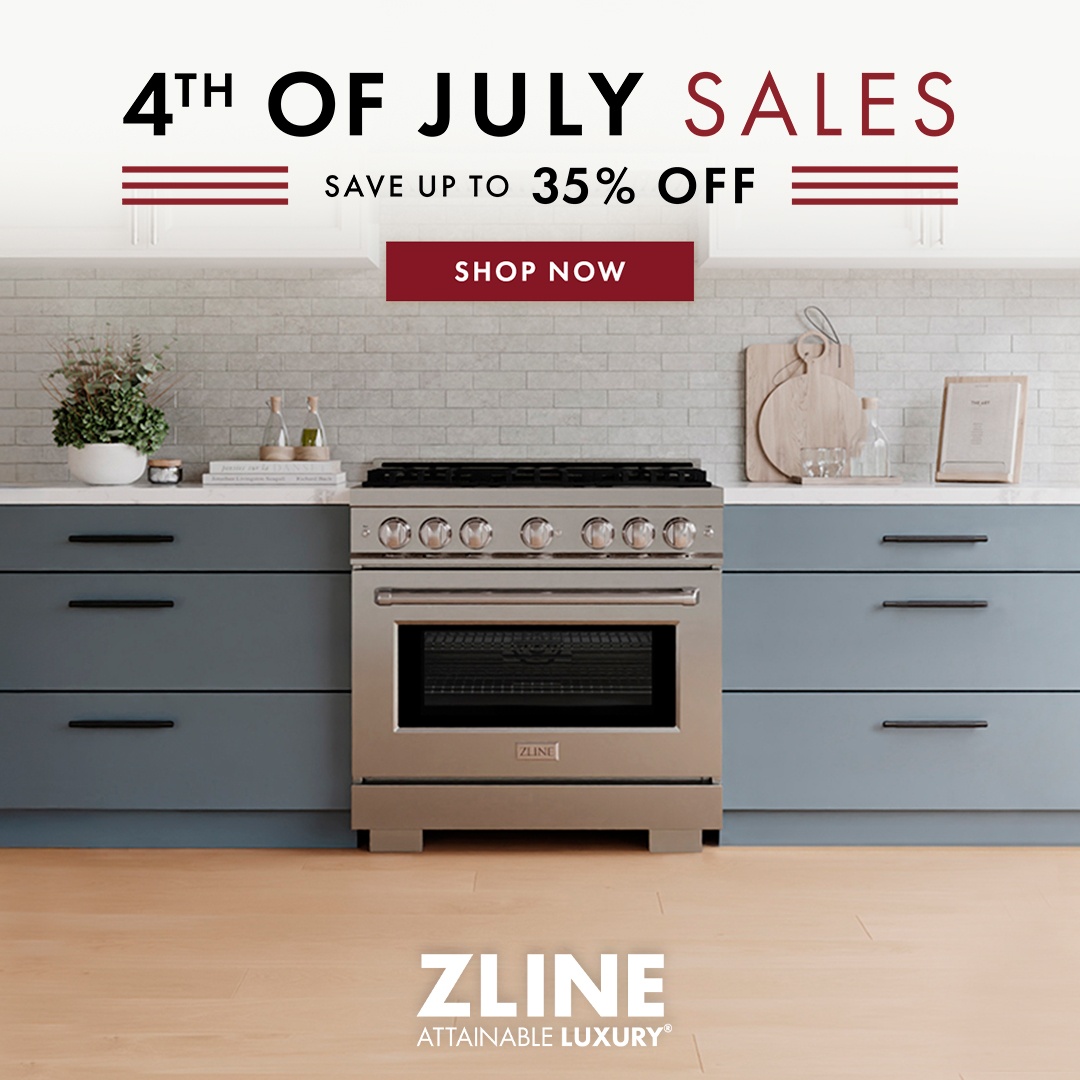 Celebrate Independence Day with the ultimate upgrade! 🇺🇸

ZLINE’s 4th of July Sale is here. Bring home professional performance, luxury design, and unbeatable savings! 🤍

Explore luxury appliances for up to 35% off here: zlinekitchen.com/collections/4t…
