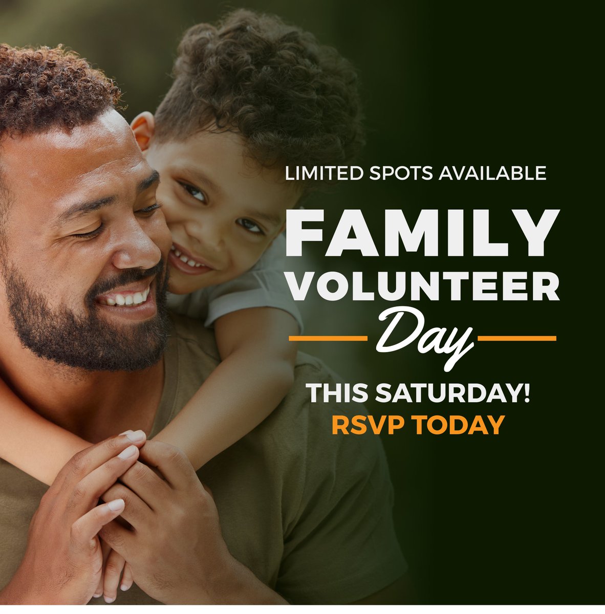 🦸 Hunger Heroes Wanted!

RSVP for Family Volunteer Days this Saturday and enjoy  kid-friendly tours, hands-on projects, and fun activities for the whole family.

🕘  8:30-11:30 am
📍 5245 Old Kings Road

Visitthttps://feedingnefl.org/familyvolunteerday/ to reserve your spot!