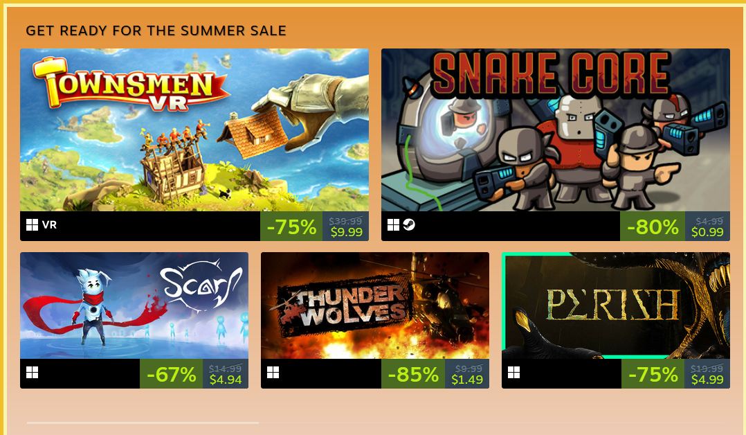 videogamedeals's tweet image. (PCDD) HandyGames Summer Pre-Sale via Steam. ow.ly/Wkaq50WggxM