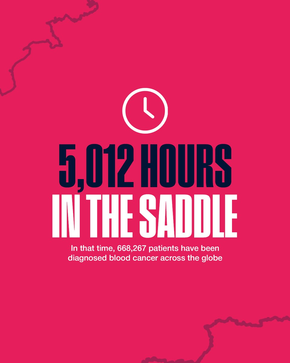 The Tour 21 (@thetour21) on Twitter photo In the 5,012 collective hours in the saddle, 668,297 people across the globe will have been diagnosed with blood cancer - which is the reason our team are raising vital funds for <a href="/CureLeukaemia/">Cure Leukaemia</a>
Support the team and give hope to blood cancer patients - justgiving.com/campaign/2025t… In the 5,012 collective hours in the saddle, 668,297 people across the globe will have been diagnosed with blood cancer - which is the reason our team are raising vital funds for <a href="/CureLeukaemia/">Cure Leukaemia</a>
Support the team and give hope to blood cancer patients - justgiving.com/campaign/2025t…