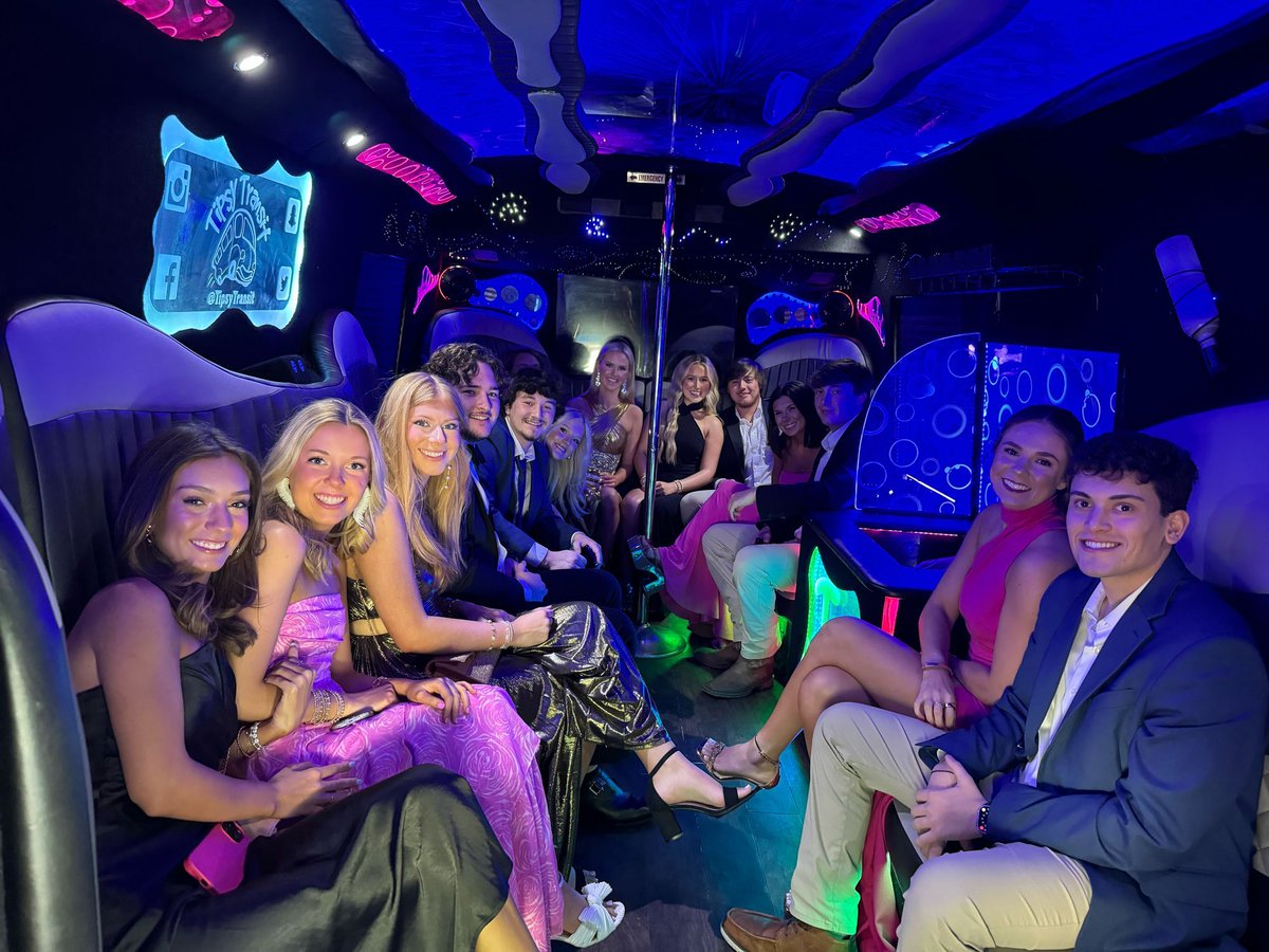 VIP energy only. 💎 This group didn’t just ride—they arrived. With Tipsy Transit, it’s always a red carpet entrance.
Book yours now at tipsytransit.com
#LuxuryTransport #PartyVibes #TipsyTransit #AllAccessRide