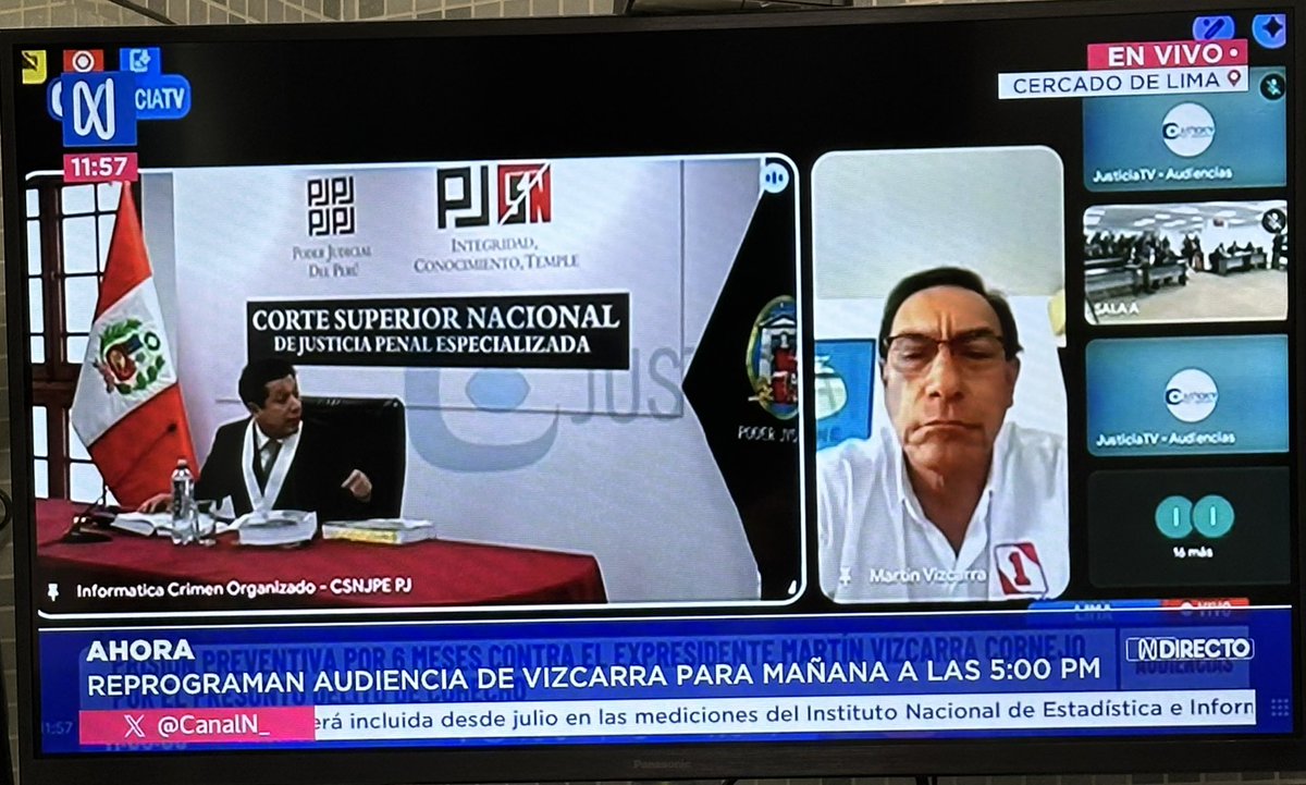 El conchudo lagarto, inhabilitado para todo cargo público y próximo a ser sentenciado por corrupto, se presenta con un polo de su partido político durante su participación en el <a href="/Poder_Judicial_/">Poder Judicial Perú</a> en un acto de evidente desafío y desacato. 

Primero Delia, ahora este. Cortados del