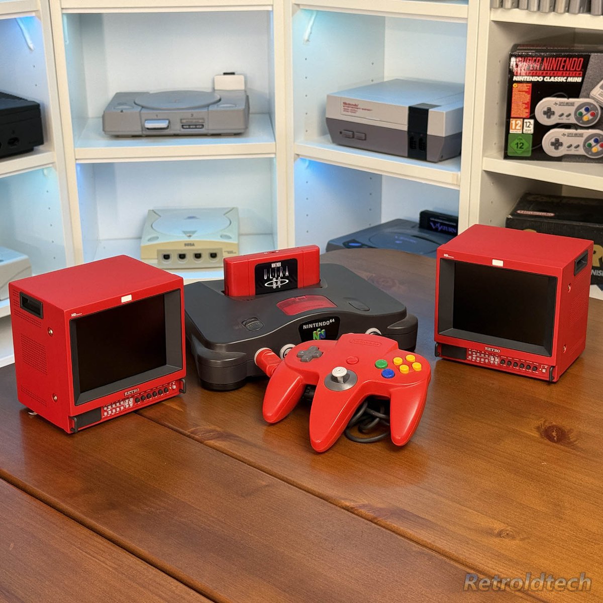 Retroldtech's tweet image. A couple of twin Red Edition Mini PVMs in full bright red color ❤️

Looking so awesome next to my N64 with the red controller 😍

#MiniPVM #MiniMonitor #RetroGaming #N64 #Nintendo64 #GamingSetup