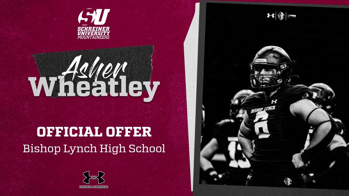 Asher Wheatley (@asherwheatley26) on Twitter photo Blessed to announce that after a great conversation with coach Biggurs I have been offered by Schreiner university!
<a href="/BSublet/">BSUB</a> <a href="/BMFMoats/">Coach Moats</a> <a href="/SchreinerFB/">Schreiner Football</a> Blessed to announce that after a great conversation with coach Biggurs I have been offered by Schreiner university!
<a href="/BSublet/">BSUB</a> <a href="/BMFMoats/">Coach Moats</a> <a href="/SchreinerFB/">Schreiner Football</a>