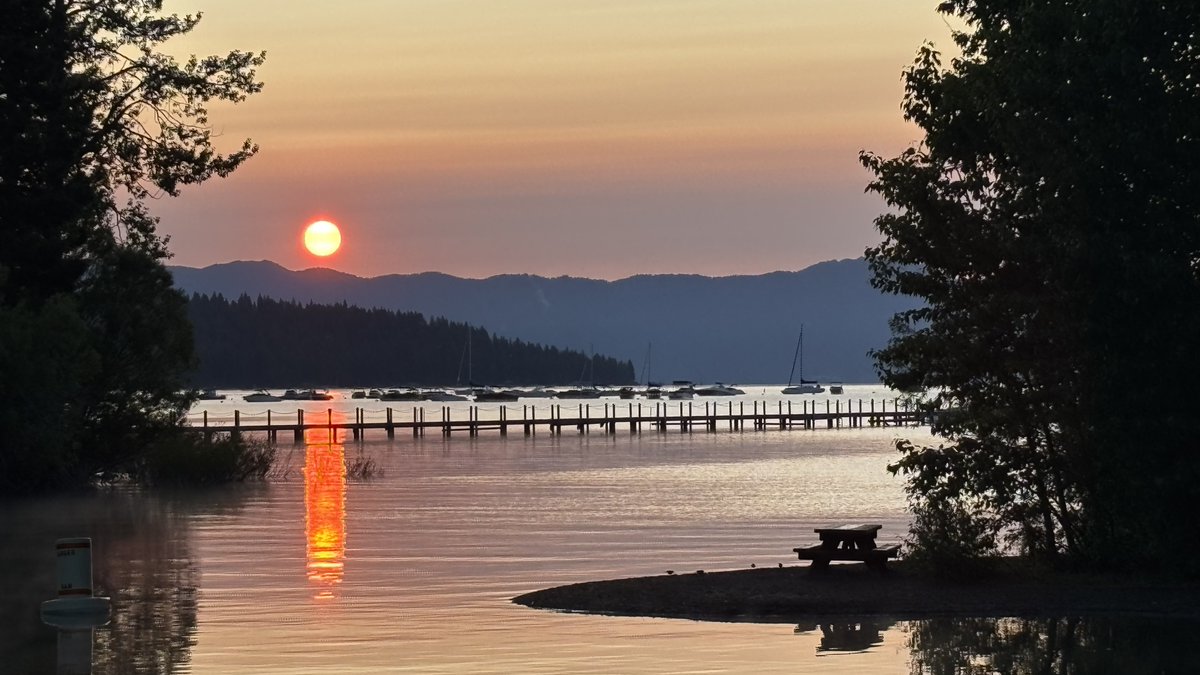 ReclamationCGB's tweet image. Top of the morning from #Tahoe Dam! ☀️
