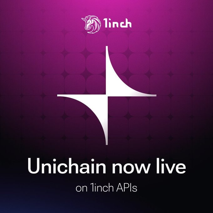 Eat_Joe_'s tweet photo. @1inch + Unichain: Powering the Future of DeFi!
The 1inch ecosystem just leveled up with Unichain integration, making decentralized finance (DeFi) faster, cheaper and more accessible for everyone. Whether youโre a trader swapping tokens or keep crypto
#1inch #Defi #1inchnetwork https://t.co/qJNU48fw0O