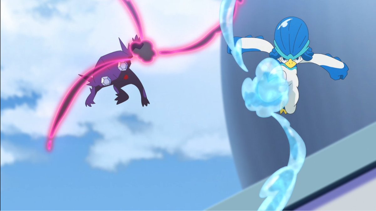 chuckle_mouse's tweet image. Pokemon Horizon Episode 100 was aired. It was first time seeing key animation was done by majority English names ! What did you think about the fight scene between Team Voltteccers and the Explorers ? #pokeani #anipoke #pokemon #anime