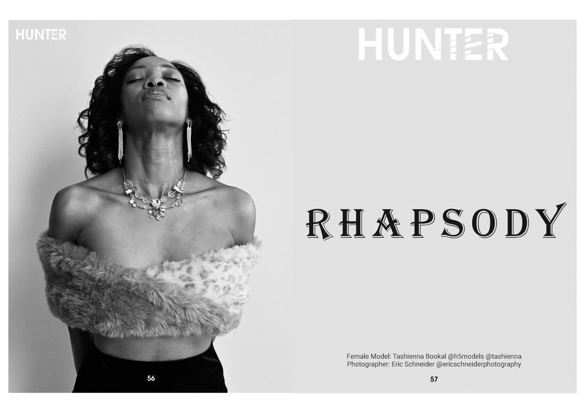 tashienna's tweet photo. As featured in the black and white issue of @HUNTERMagazine which is out now 
Photographer: Eric Schneider 

#editorial #fashion #beauty #model https://t.co/wx8xthS5td