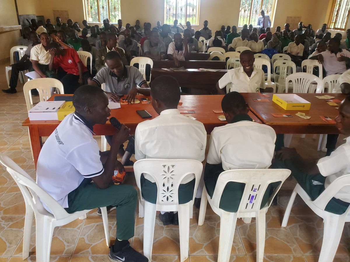 simonkakaum's tweet photo. Favour High School students in Gulu today engaged in the #ResilientMe Game,an interactive way to explore real-world financial challenges.Thanks to @IRA &amp; @ITC_Kampala for promoting financial literacy and the value of insurance. #InsuranceMatters
@Megafm @InsurBrokersUg @The_UIA https://t.co/8L5SRleMUC