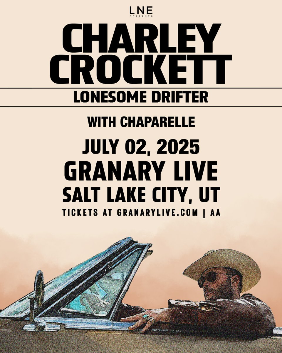 Concerts Coming Up Next in SLC🎵

TONIGHT - <a href="/vandoliers/">Vandoliers</a> (DOORS @ 8PM)
6.26 - <a href="/andydoorss/">ΛПDY DOORS</a>
6.27 - <a href="/OBAYASHI_off/">OBAŸASHI 🫠🪩</a>
6.27 - <a href="/BONNIEXCLYDE/">BONNIE X CLYDE</a>
6.28 - <a href="/SickickMusic/">SickickMusic</a>
6.29 - Afrobeat Sundays with <a href="/DJJoune/">♕ DJ Joune ♕ 🦅</a>
7.02 - <a href="/CharleyCrockett/">Charley Crockett</a>
7.03 - Rene Sounds
7.05 - <a href="/DjBlessed1/">Dj Blessed1</a>

⏩ LNEPresents.com