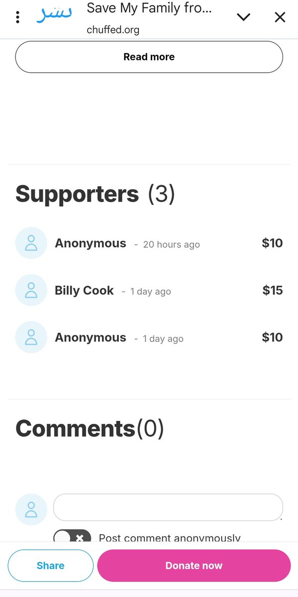 chuffed.org/project/136562
Do you think these donations are enough for a family of 13?
Only three people have helped us, while hunger eats away at our bodies every day...
We survive on a little soup — no bread, no hope.
All we ask for is a chance to live...
Don’t just scroll past —