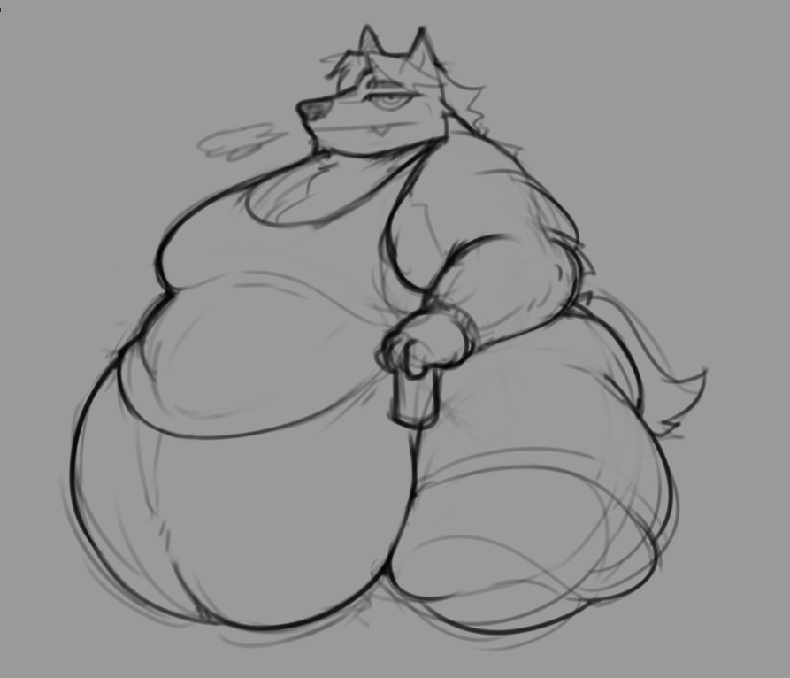 he has the jogging spirit at least.
