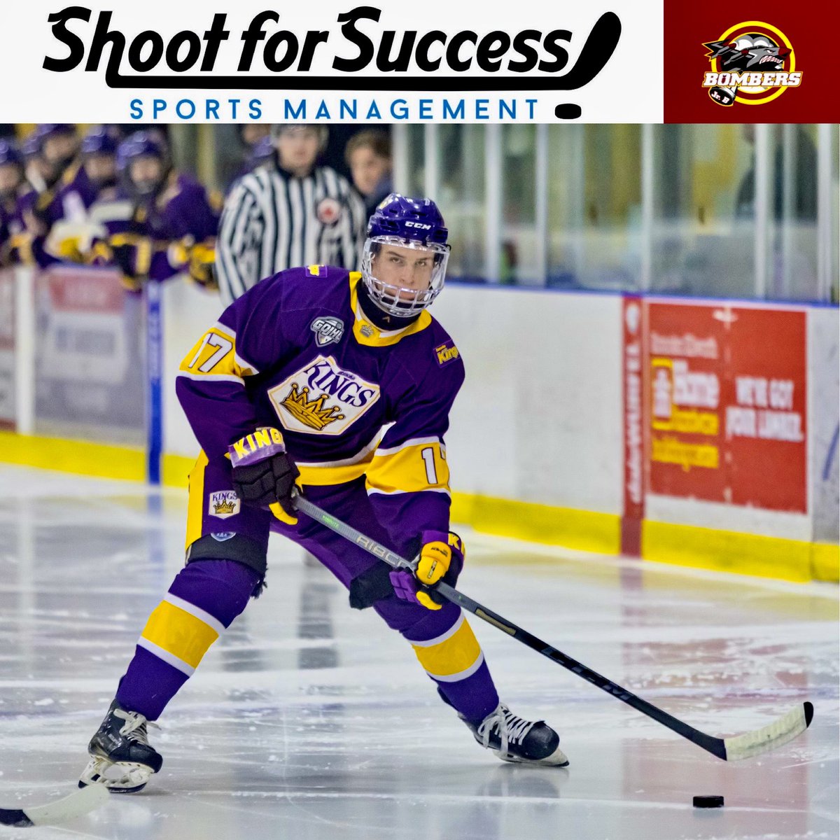Shoot for Success Athlete Micah Kraayenbrink is acquired by the @GOJHL Caledon Bombers! Micah brings tenacity and veteran experience. Last season he had 19 goals, 29 points in 29 games with Wingham and 13 points in 27 GOJHL games!! #S4Success