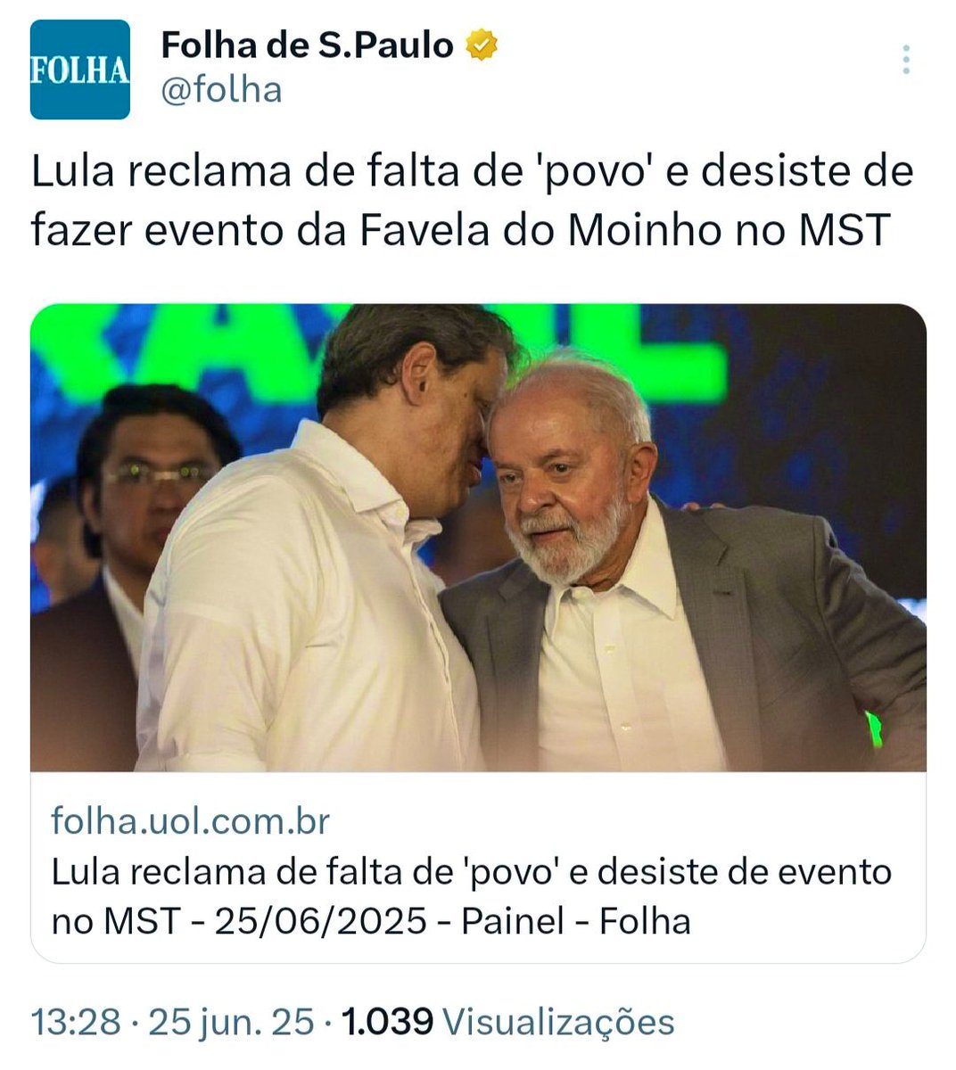 Acabou, Lula 👊🏻