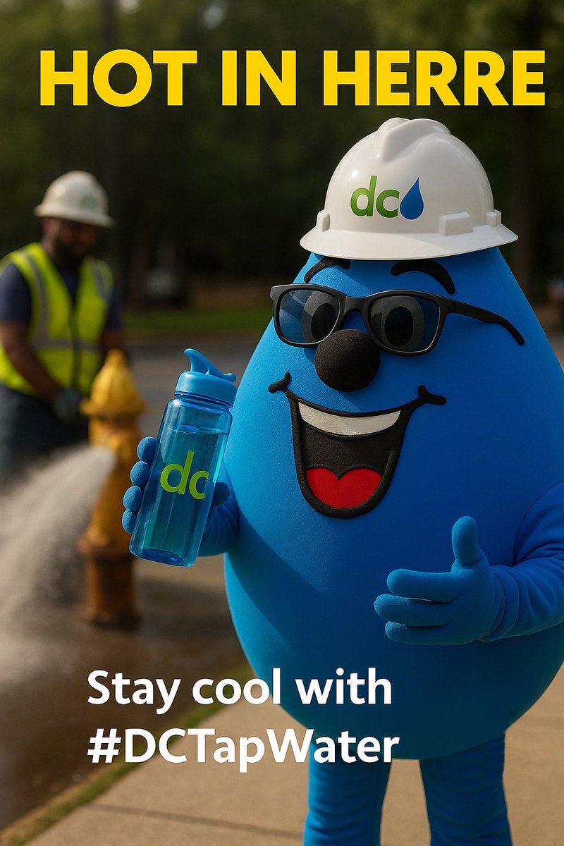 It’s gettin’ hot in herre… so fill up with tap 💧The only thing that should be steamin’ is the group chat. If Wendy’s not in it… don’t invite us.

Keep it cute. Keep it cool. Keep it tap. #DCWater