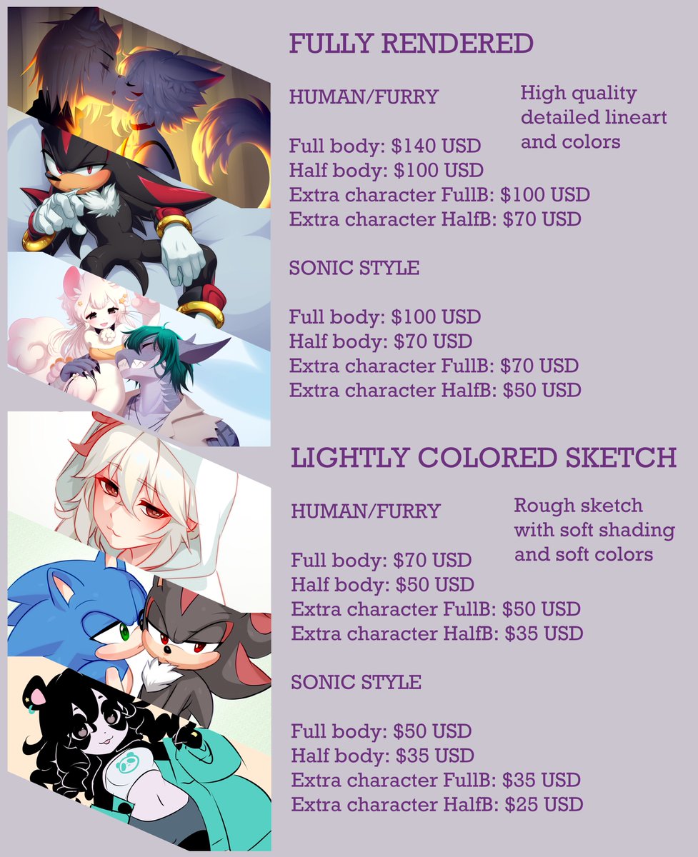 Commissions Status on BIO ♥
Payment method via PAYPAL

DM me if you're interested ^^ let me know if you'd like to see more examples of what you can expect or if you have any questions.

#CommissionsArt