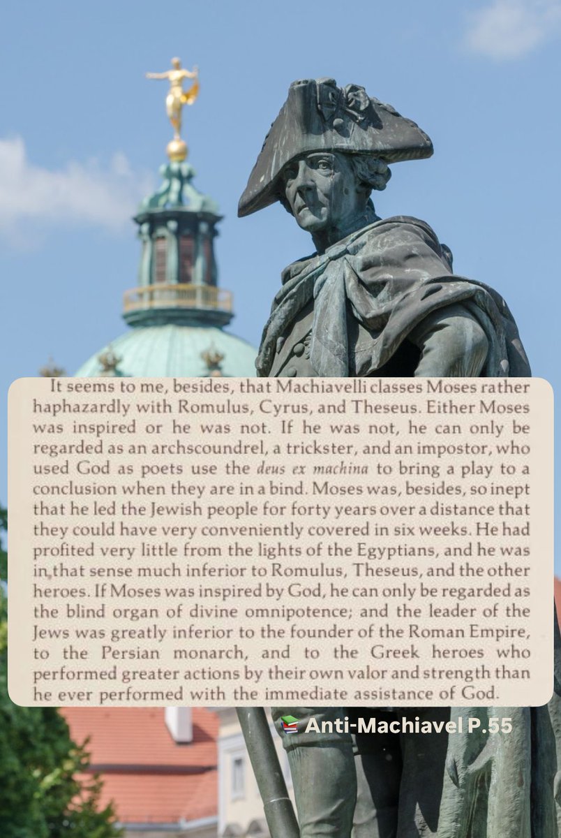 forbidden_one2's tweet image. Frederick the Great on the inferiority of Jewish myth and biblical character such as Moses versus Pagan Myth