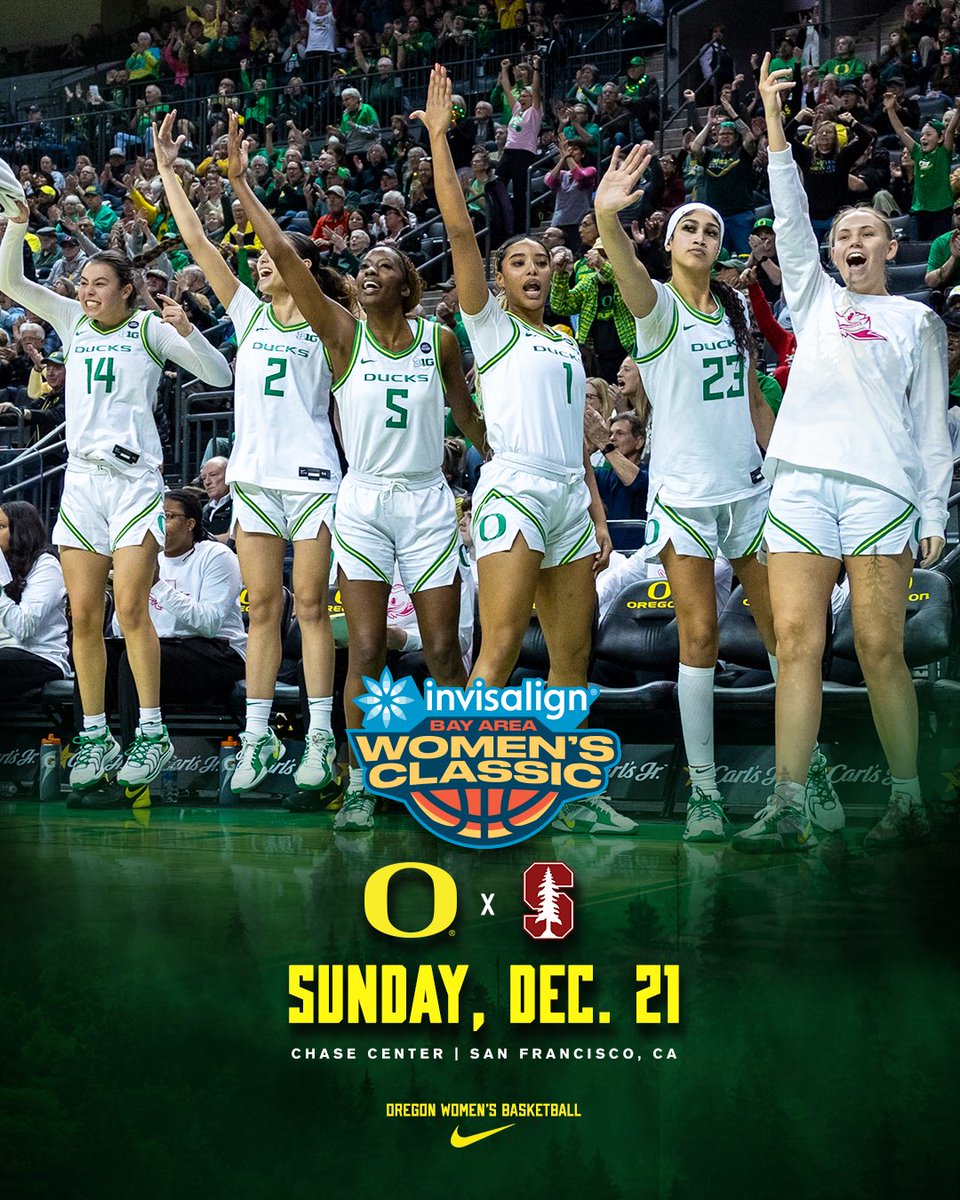 Oregon Women’s Basketball (@oregonwbb) on Twitter photo Let’s go play by the Bay, whattya say? 
🏟️ <a href="/ChaseCenter/">Chase Center</a> 
#GoDucks Let’s go play by the Bay, whattya say? 
🏟️ <a href="/ChaseCenter/">Chase Center</a> 
#GoDucks