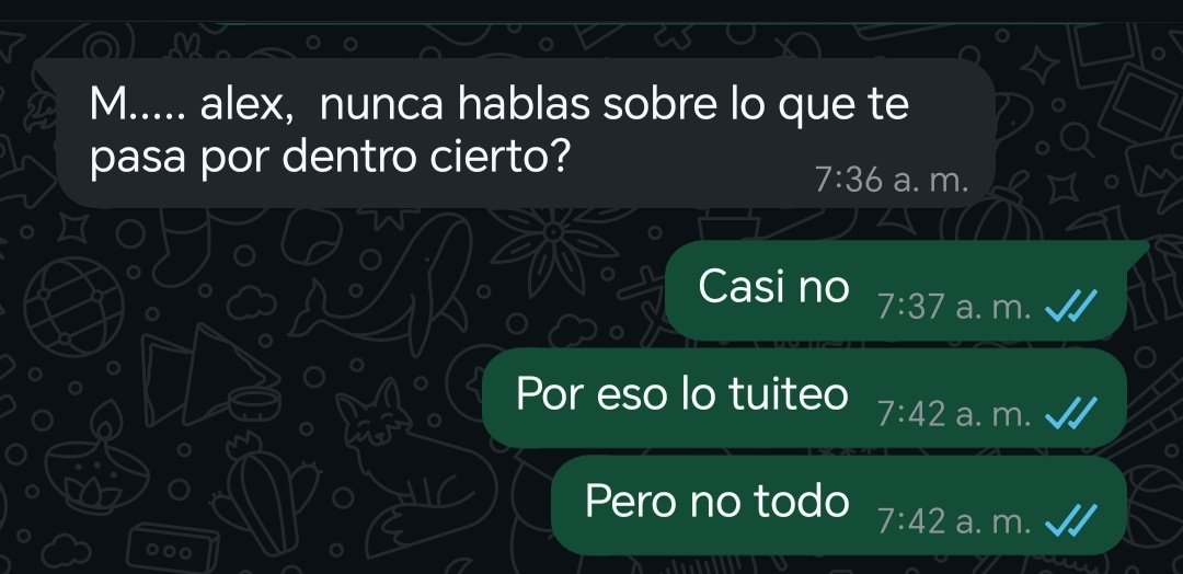 Me gané una sesión de terapia a pulso pero tampoco le iba a mentir jajajaja