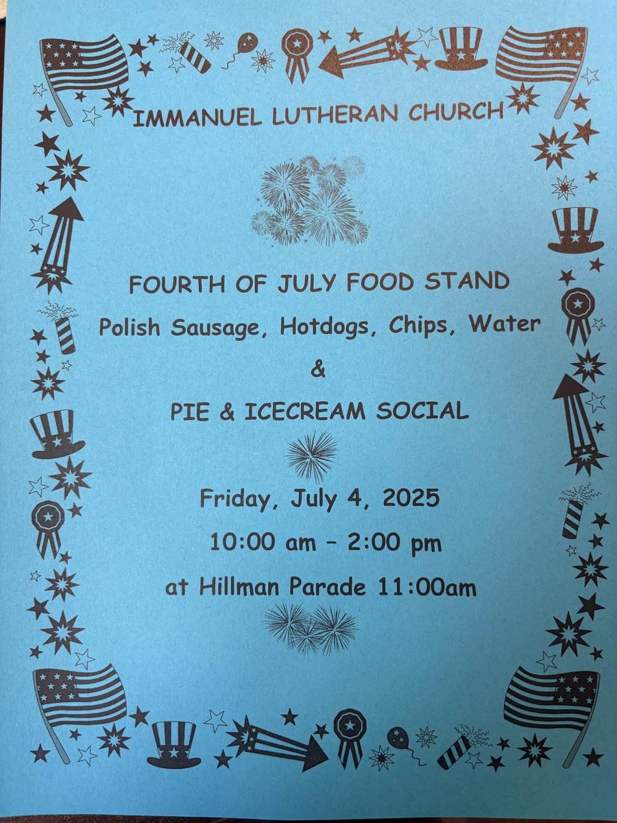 cdcmorrisonmn's tweet photo. 📣 Upcoming Events from #LakeSullivan Assoc:

🎆 July 4: #HillmanParade 11 AM 🧸🇺🇸
⛵ July 5: LSA #BoatParade 2 PM: East landing-💵 Cash prizes for winners.
🐎 July 5 &amp; 6: #HardingDays &amp; #HardingDaysRodeo

🌐 https://t.co/Du22yiUncb

#HillmanMN #HardingMN #MorrisonCounty https://t.co/A4is24To8T