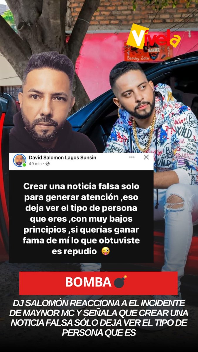 BOMBA 💣 | Dj Salomón reacción al supuesto desaparecimiento del artista Maynor MC y señala que "crear un noticia falsa para generar atención deja ver el tipo de persona que eres". #VívelaNews