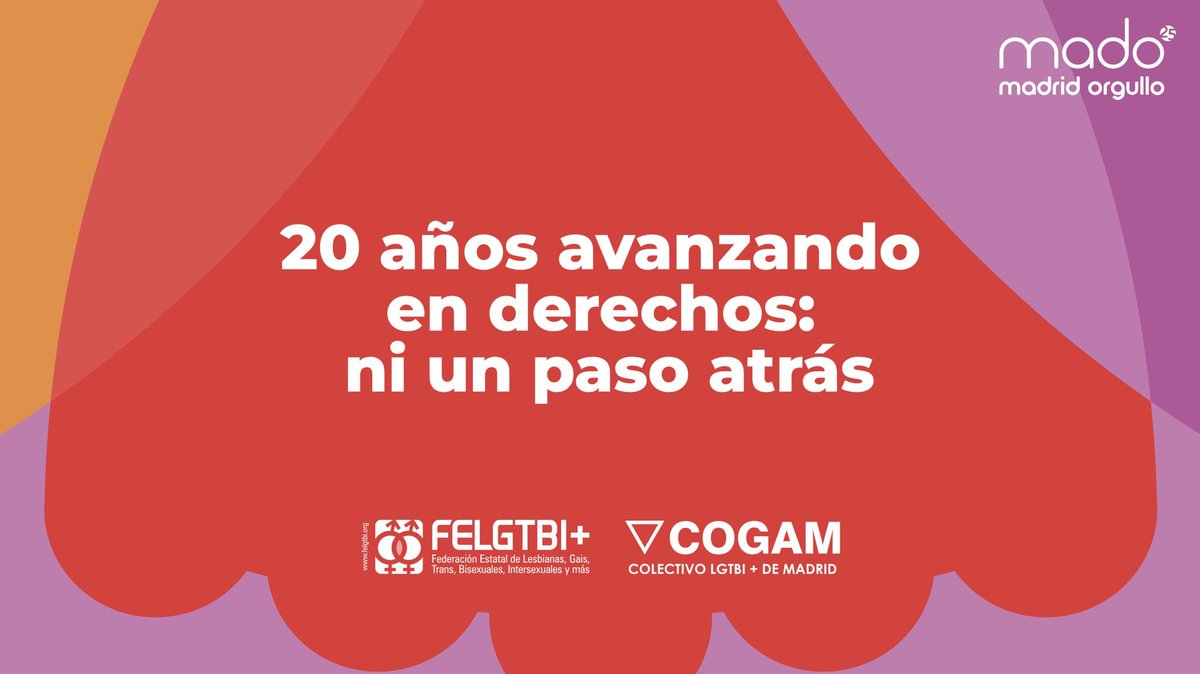 Luis Santidrián (@luissantidrian) on Twitter photo RUEDA DE PRENSA <a href="/MADOrgullo/">MADO Madrid Orgullo</a> 2025. Con <a href="/fernandezsj/">José Fernández Sánchez</a> <a href="/COGAM/">COGAM</a> <a href="/FELGTBI/">Federación Estatal LGTBI+</a> . 20 años avanzando en derechos, #NiUnPasoAtrás RUEDA DE PRENSA <a href="/MADOrgullo/">MADO Madrid Orgullo</a> 2025. Con <a href="/fernandezsj/">José Fernández Sánchez</a> <a href="/COGAM/">COGAM</a> <a href="/FELGTBI/">Federación Estatal LGTBI+</a> . 20 años avanzando en derechos, #NiUnPasoAtrás