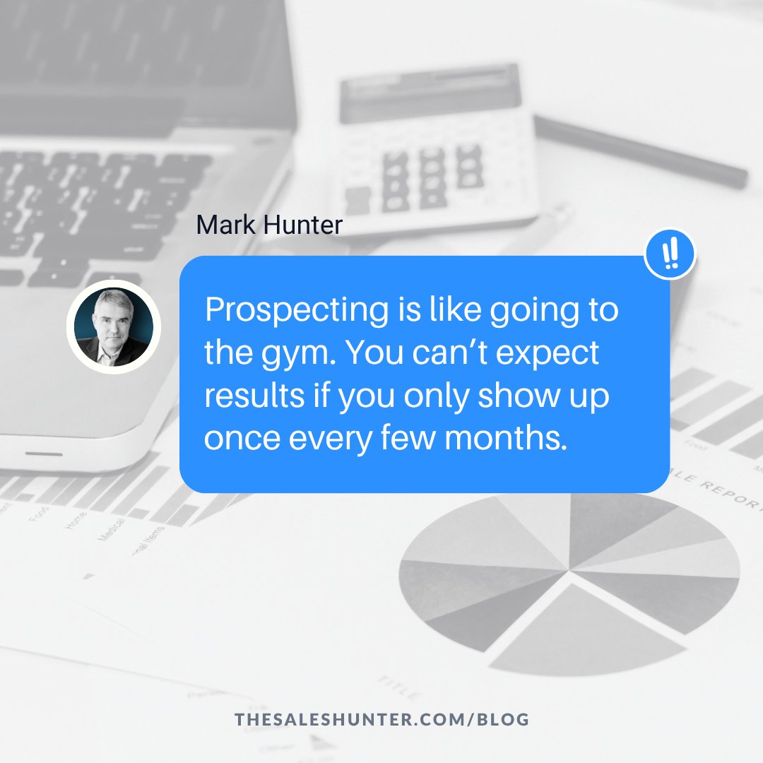 If you only prospect when business slows down, you’ll always be behind.

Make it a daily habit, and watch your consistency drive your success.

#SalesTips #ProspectingPower #SalesMindset #SalesHunter