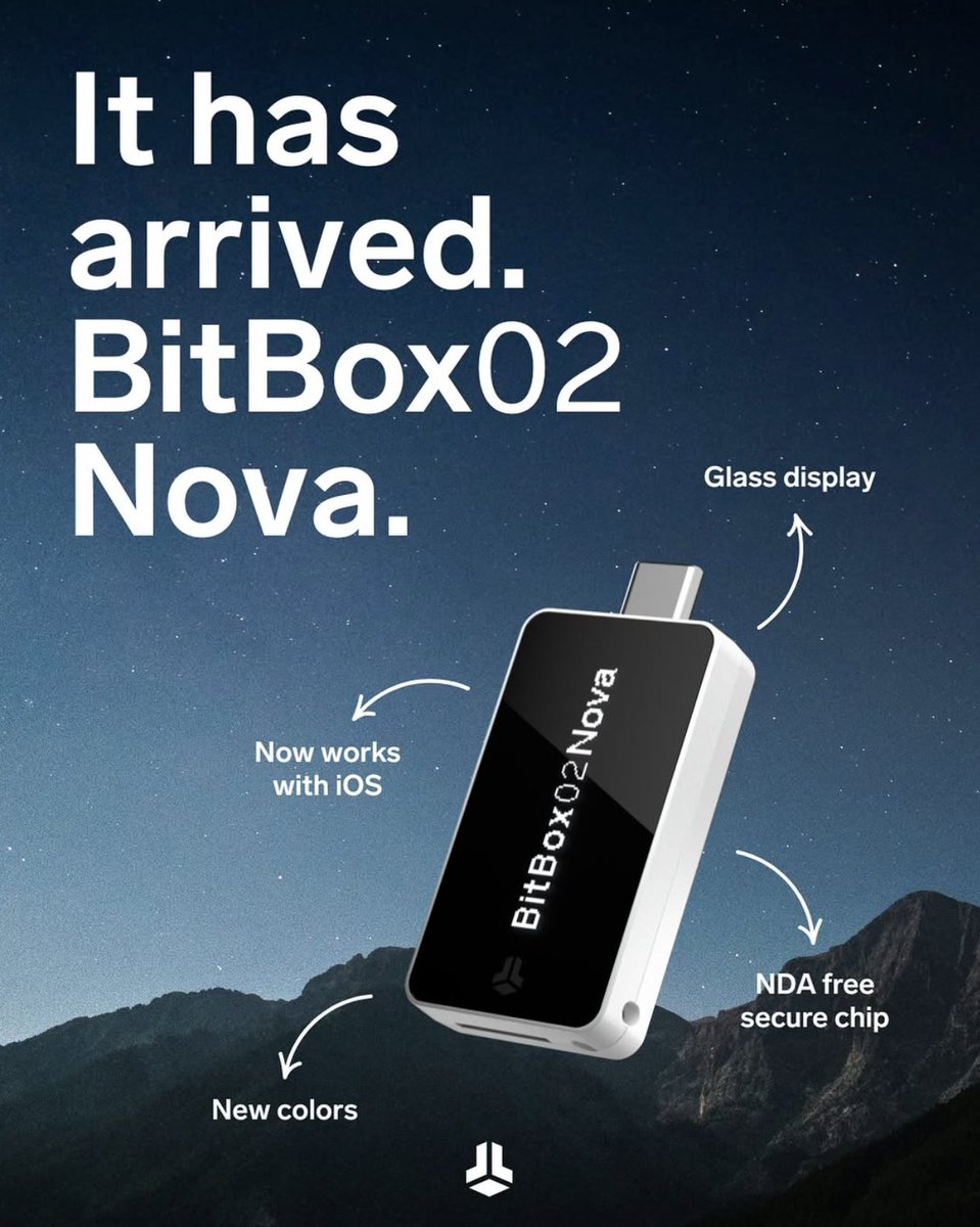 🚨 Just dropped: BitBox02 Nova 🚨

The next-gen upgrade to the OG Swiss-made hardware wallet 🇨🇭

🔒 Future-proof your Bitcoin security with:

✅ iPhone &amp; iPad compatibility
✅ Scratch-resistant glass OLED display
✅ EAL6+ secure chip = top-tier protection
✅ Smoother UX on all