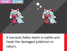ImSoFakery's tweet photo. Teethaton 
Tooth Fairy Pokemon
Ability: Calcium Supply (Boosts ally pokemon's special attack on switch in's) 
Free to use sprite ***JUST CREDIT ME***      
#Fakemon #Fakepokemon #Pokemon #PixelArt #Sprites #Tinkaton #RegionalForm #RegionalVariant https://t.co/tfT7Y4YqZO