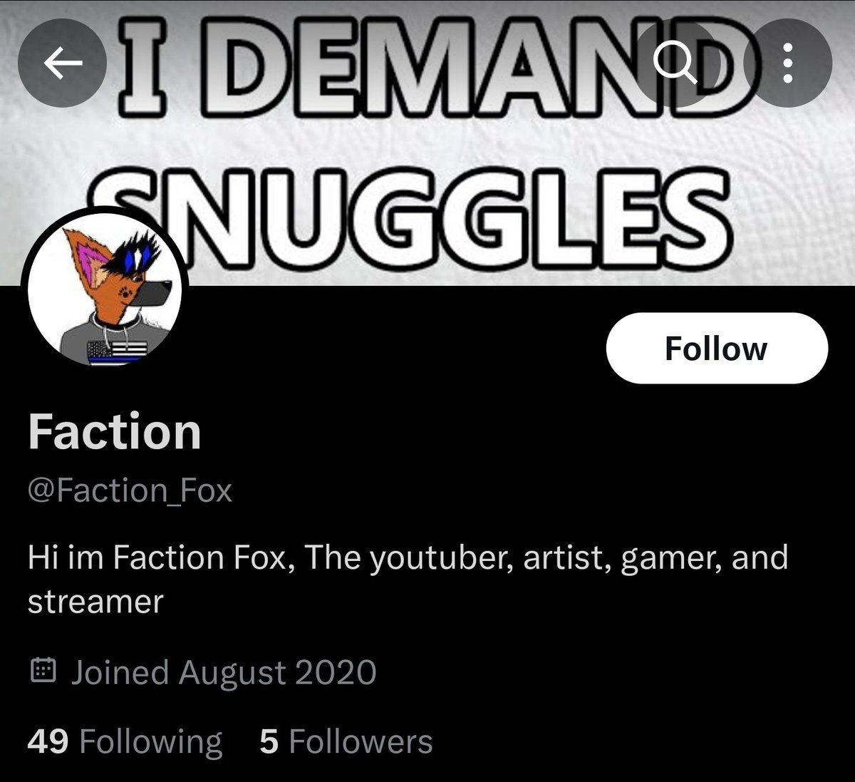 ADProblematic's tweet image. #35 - Faction_Fox

This dude is just flat out racist.  If you've been around him, he's the literal stereotype of a racist redneck.  Do I need to say more?  Been tired of him using the word "n*gger" so frequently that it makes me sick to my stomach.  You're white!