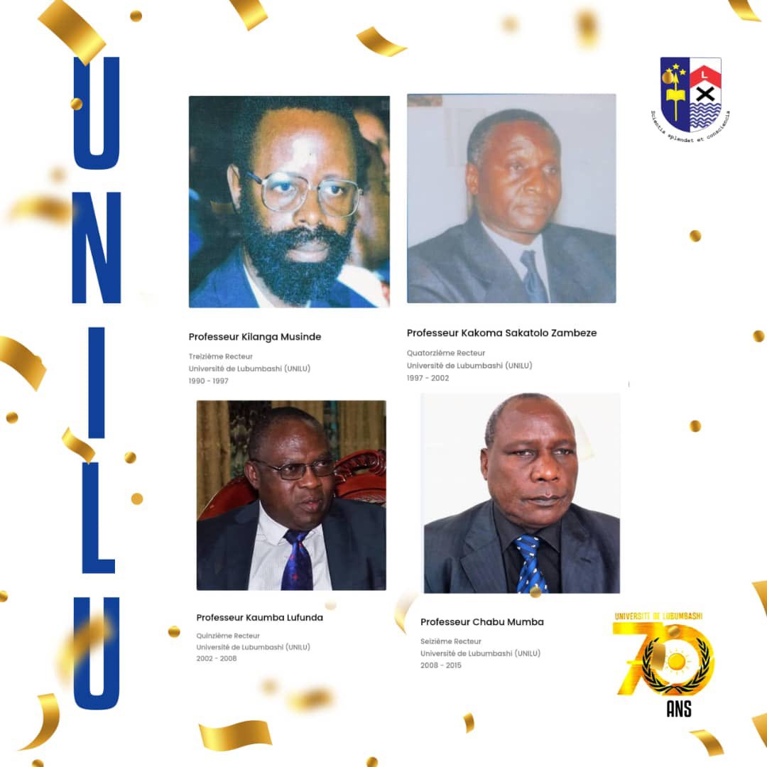 L’UNILU : AUJOURD’HUI GRÂCE À HIER, AUJOURD’HUI POUR DEMAIN

Depuis 70 ans, l’#UNILU écrit son histoire grâce à tous ces Recteurs qui ont guidé son destin.
Du passé au présent, leur héritage nous inspire.

Vive ce #JubiléDePlatine, d’excellence, de résilience et d’innovation !