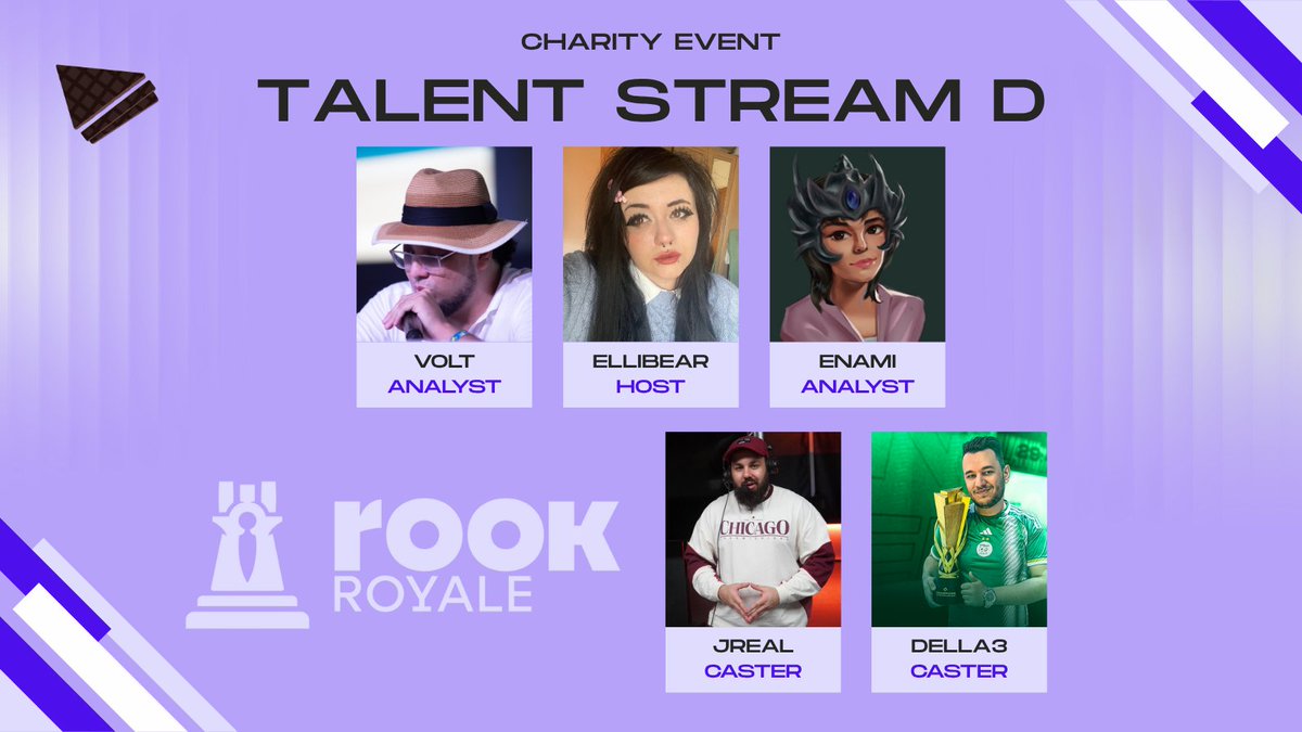 Burnt Steak Media (@burntsteakmedia) on Twitter photo From epic calls to insightful breakdowns - these are the voices for the #RookRoyale D stream! ⚡️
Welcoming our last, but not least, talent:
🎙️<a href="/Della3tv/">FRG Della3 🍉</a>
🎙️<a href="/JrealCasts/">Jreal</a>
🔎<a href="/VoltCasts/">Volt</a>
🔎<a href="/The_eNami/">eNami 🇵🇸 🇲🇦</a>
💃<a href="/ellibear_/">Ellibear🌻🏳️🌈SHE/HER🏳️🌈🌻</a> From epic calls to insightful breakdowns - these are the voices for the #RookRoyale D stream! ⚡️
Welcoming our last, but not least, talent:
🎙️<a href="/Della3tv/">FRG Della3 🍉</a>
🎙️<a href="/JrealCasts/">Jreal</a>
🔎<a href="/VoltCasts/">Volt</a>
🔎<a href="/The_eNami/">eNami 🇵🇸 🇲🇦</a>
💃<a href="/ellibear_/">Ellibear🌻🏳️🌈SHE/HER🏳️🌈🌻</a>