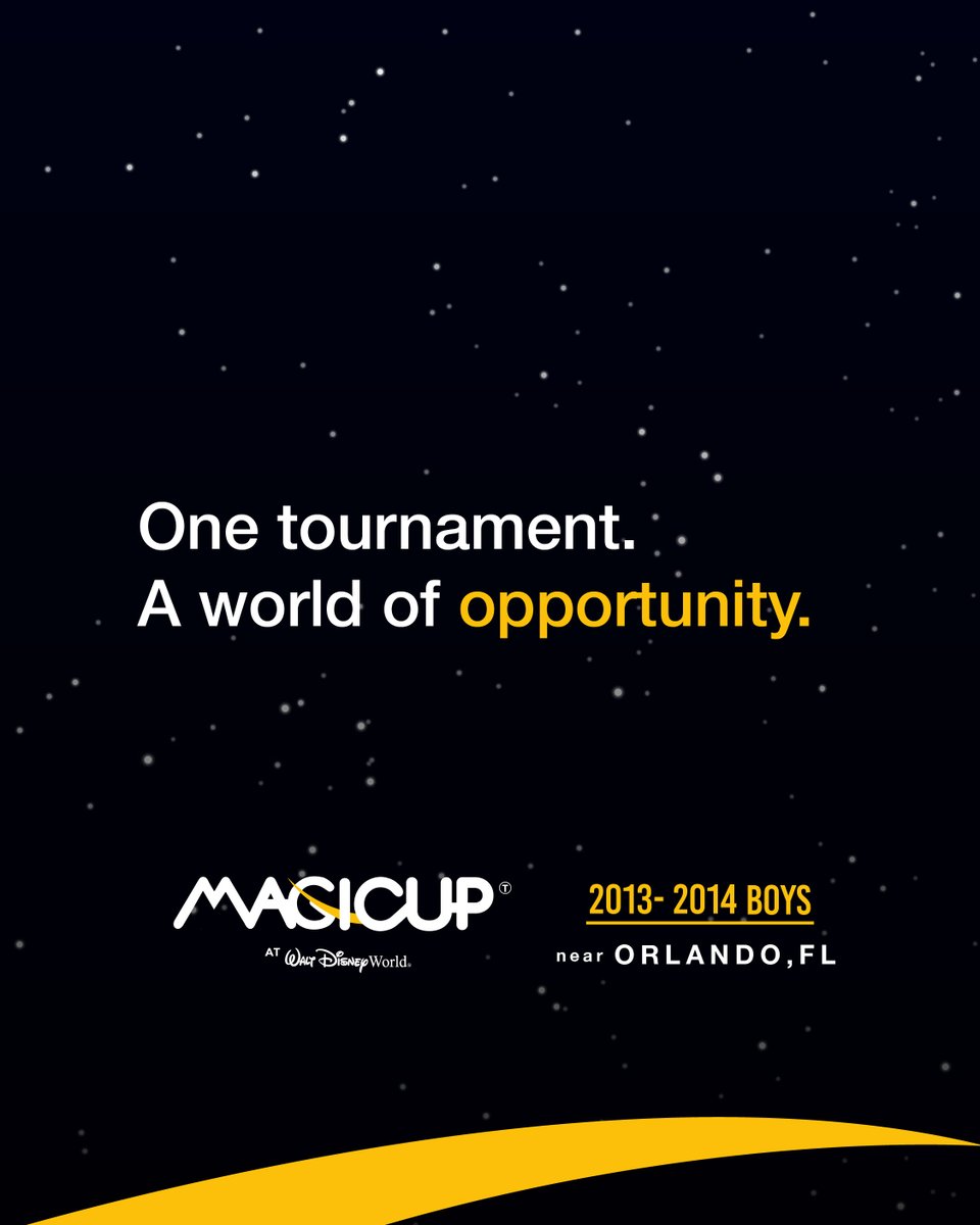 magicup_event's tweet photo. 9-Day Immersive Experience
5 days of Elite competition.
A global stage ⚽🌍

MagiCup 2026 brings together top 2013–2014 boys teams from around the world to compete at ESPN Wide World of Sports at Walt Disney World.

Secure your spot: https://t.co/xWuFEm2cID https://t.co/p3DWyZvyDa
