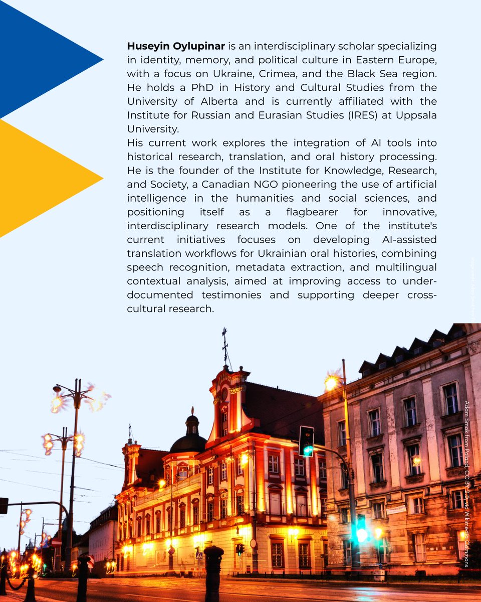 Oleh_Kotsyuba's tweet image. This year at the Translating Ukraine Summer Institute, we've planned two special modules for all participants. One of them is dedicated to AI-assisted translation and will be taught by Hüseyin Aylupinar. Given the proliferation of AI tools for translation and composition of…