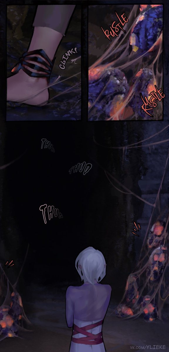 cgbookworm's tweet photo. I DON'T WANT TO HURT YOU (webcomic)   Chapter 3.   p.44-45
  See published chapters of my comic on my page (link in bio)  #comics #DnD https://t.co/YibMPxoNDE