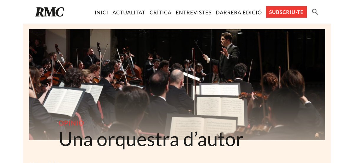 Tomàs Grau (@tomasgrauc) on Twitter photo Fantàstic article d’<a href="/antonibatistav/">antoni batista</a> a la <a href="/RevistaMusCat/">Revista Musical Catalana</a> sobre el 20è aniversari de la Franz Schubert Filharmonia i la feina d’un servidor. Gràcies Toni, per les teves paraules, molt emocionat!!
Per vint anys més de bona música plegats!
revistamusical.cat/critica/una-or… Fantàstic article d’<a href="/antonibatistav/">antoni batista</a> a la <a href="/RevistaMusCat/">Revista Musical Catalana</a> sobre el 20è aniversari de la Franz Schubert Filharmonia i la feina d’un servidor. Gràcies Toni, per les teves paraules, molt emocionat!!
Per vint anys més de bona música plegats!
revistamusical.cat/critica/una-or…