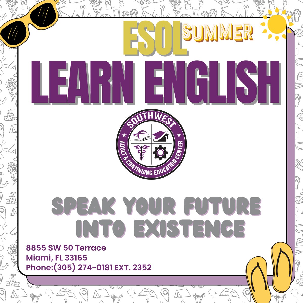 This summer, start speaking your future—literally.  Our ESOL program helps you build the language skills for work, life, and opportunity.  Speak your future into existence. #YourBestChoiceMDCPS <a href="/suptdotres/">Jose L. Dotres, Ed.D.</a> <a href="/mantilla1776/">Rene Mantilla</a> <a href="/fox1914/">Reginald J. Fox</a> <a href="/susymauri/">Susana Mauri</a> <a href="/mjlewis13/">Michael A. Lewis, Ed.D.</a>