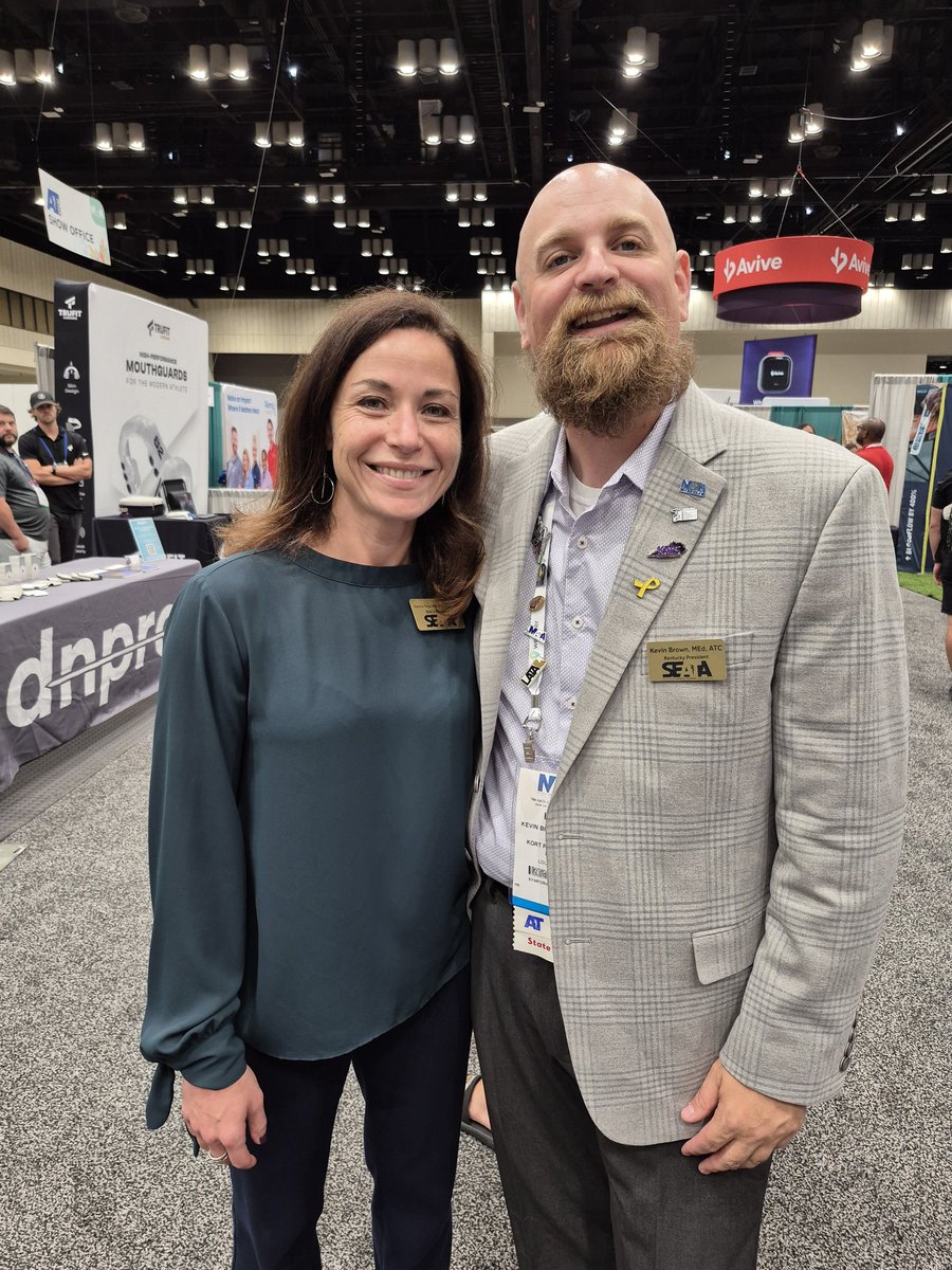KY AT Society (@kyatsociety) on Twitter photo KATS President <a href="/kmbrownatc/">Kevin Brown</a> and <a href="/SEATA9/">SEATA District IX</a> President Pattie Tripp are excited for another NATA Convention. <a href="/zachmfoundation/">Zach Martin Foundation</a> KATS President <a href="/kmbrownatc/">Kevin Brown</a> and <a href="/SEATA9/">SEATA District IX</a> President Pattie Tripp are excited for another NATA Convention. <a href="/zachmfoundation/">Zach Martin Foundation</a>