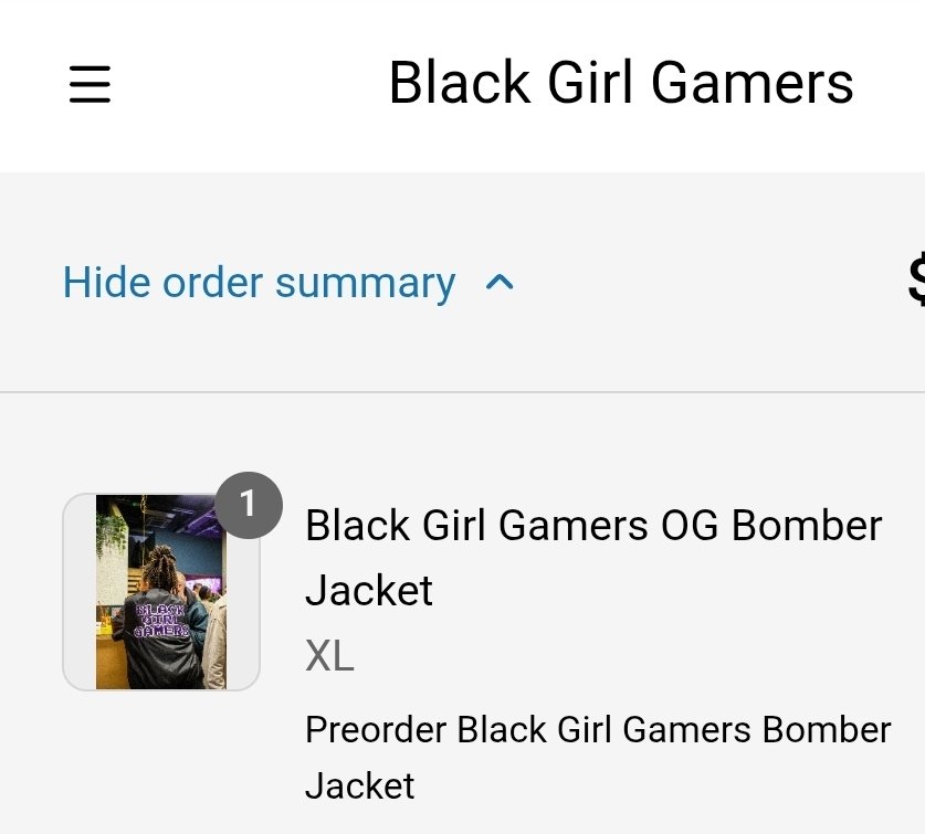 Order submitted!!! I'm so excited!!! <a href="/blackgirlgamers/">Black Girl Gamers</a>