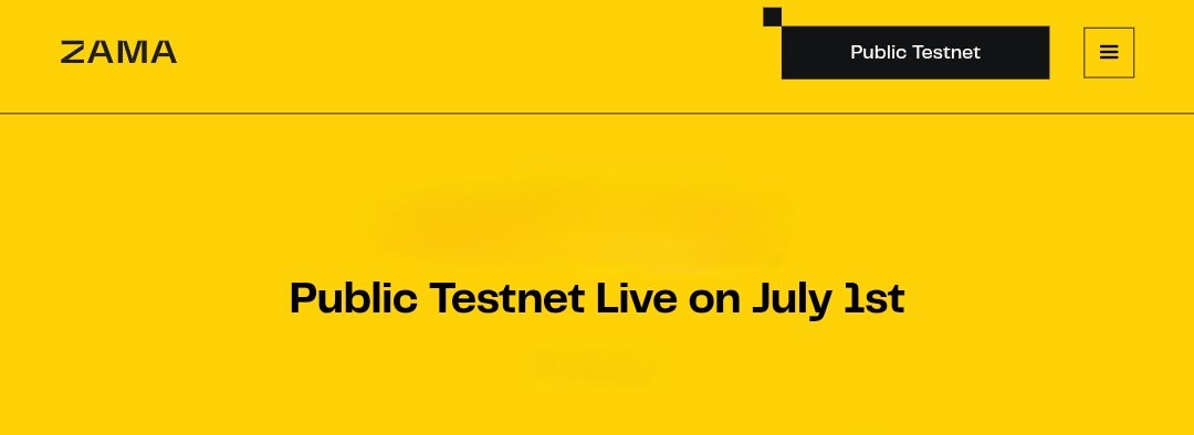 🧩 Zama Public Testnet on 1st July

Zama recently raised $57M funding at $1B valuation. In total, they have raised $130M with $73M already secured previously.

Besides this funding, their tech is really top-notch.

They are developing several open-source Fully Homomorphic