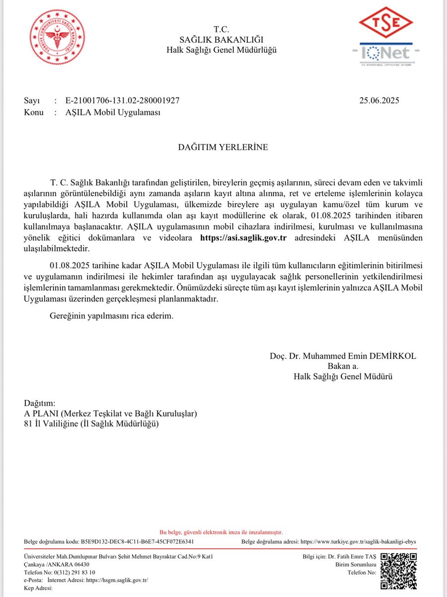AHBS, HYP, AŞILA!
Uygulama kullanıma başlanmadan önce her AHB’ye gerekli teknik ekipman (akıllı telefon vb) sağlanacak mı?
Talep ettiğimiz gibi;
Aşı Redlerde hasta ile sağlık ekibini karşı karşıya getiren, tonlarca evrakla devlete ağır mali yükü olan durumlara çözüm üretecek mi?