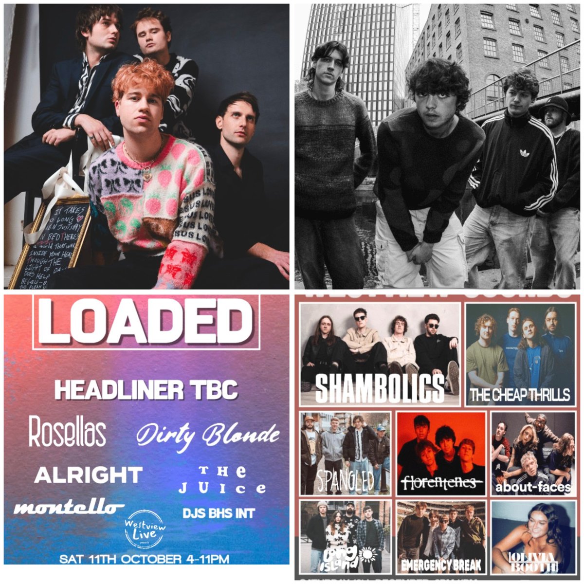 Get on these fab gigs coming up at Cafe Indie in Scunny. This is a super grassroots venue, and all tickets are a bargain. Come and find your next favourite band or just come and see the bands you love. Prices range from roughly £11 - £25. Ticket link below ticketsource.co.uk/westview-live?…