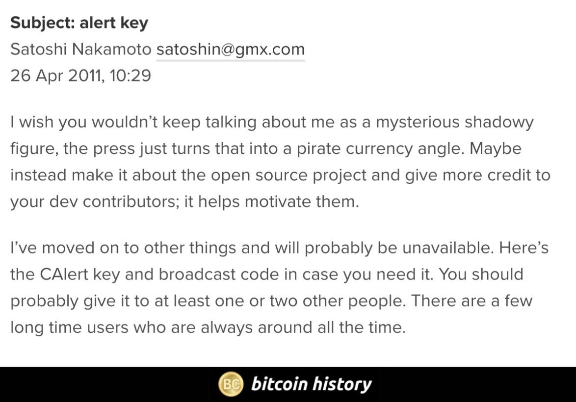 14 years ago, Satoshi walked away.