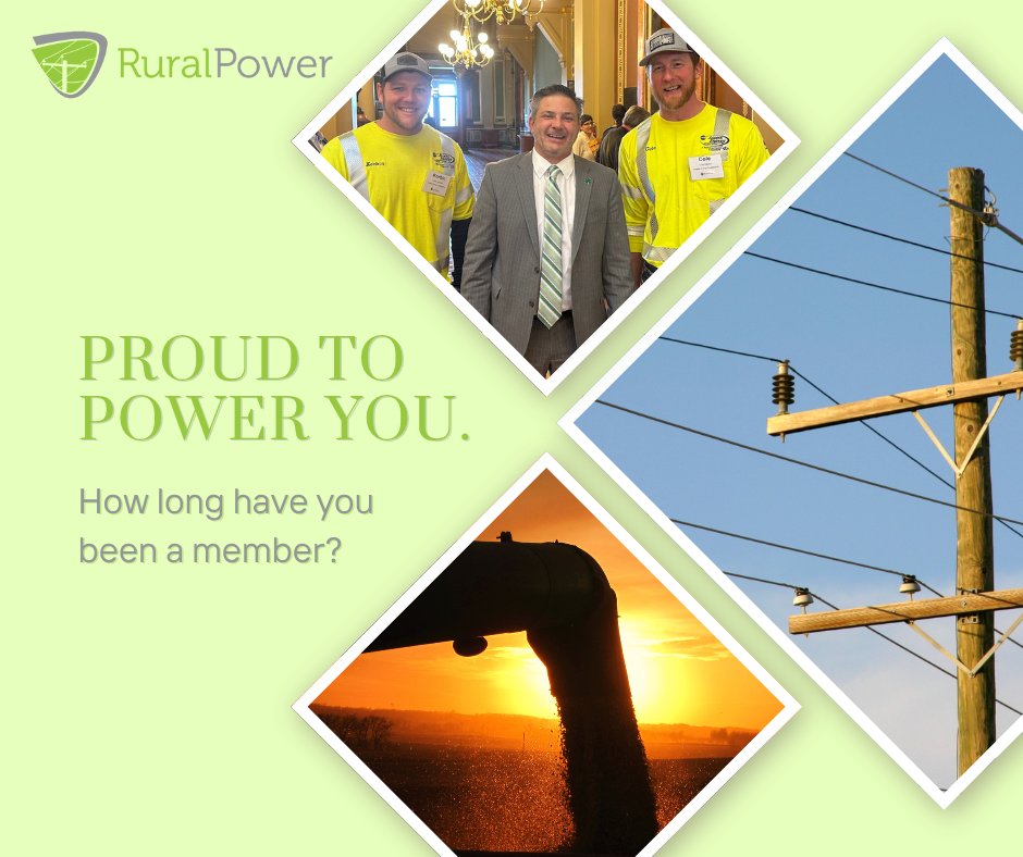 Iowa Rural Power is extremely proud to power our service area for more than 75 years! Learn more about your cooperative by visiting iaruralpower.org/about-us/. 

How long have you been a member of your local Iowa electric cooperative?