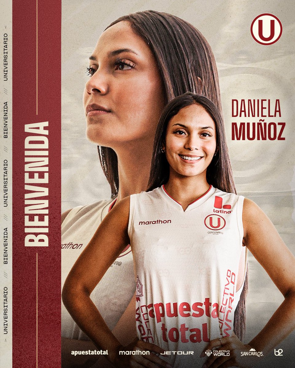 VoleyU1924's tweet photo. 𝗟𝗟𝗘𝗚𝗔 𝗣𝗔𝗥𝗔 𝗛𝗔𝗖𝗘𝗥 𝗛𝗜𝗦𝗧𝗢𝗥𝗜𝗔 💪

Daniela Muñoz Pérez se suma a las Pumas para disputar la próxima temporada de la LPV.

#PumasConGarra https://t.co/OeagPXkhC1