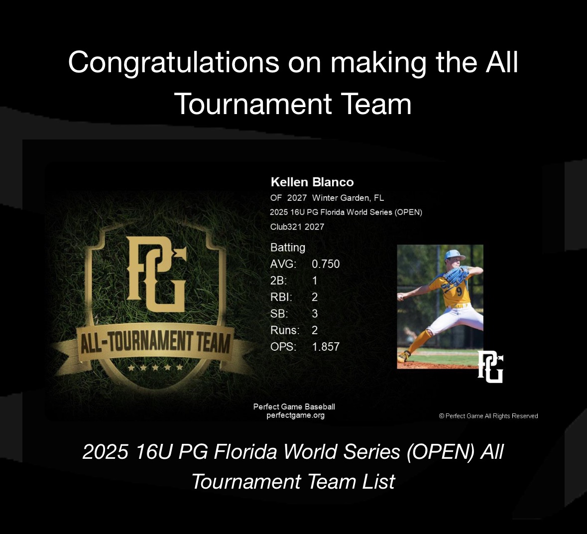 kblanco2027's tweet photo. Thanks @Florida_PG. Seeing the ball well so far this summer. https://t.co/5HMcocqQAX