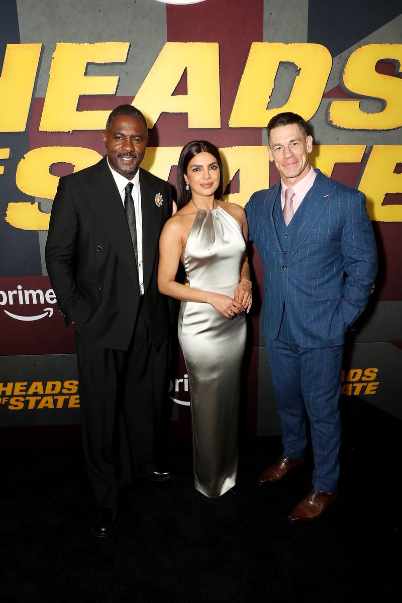 JohnCena's tweet image. Absolute blast at the #HeadsOfState premiere in NYC. So grateful for our director, the incredible cast and crew from around the globe who made this all come to life. 

You can see Heads of State when it comes to @PrimeVideo on July 2!!! @AmazonMGMStudio