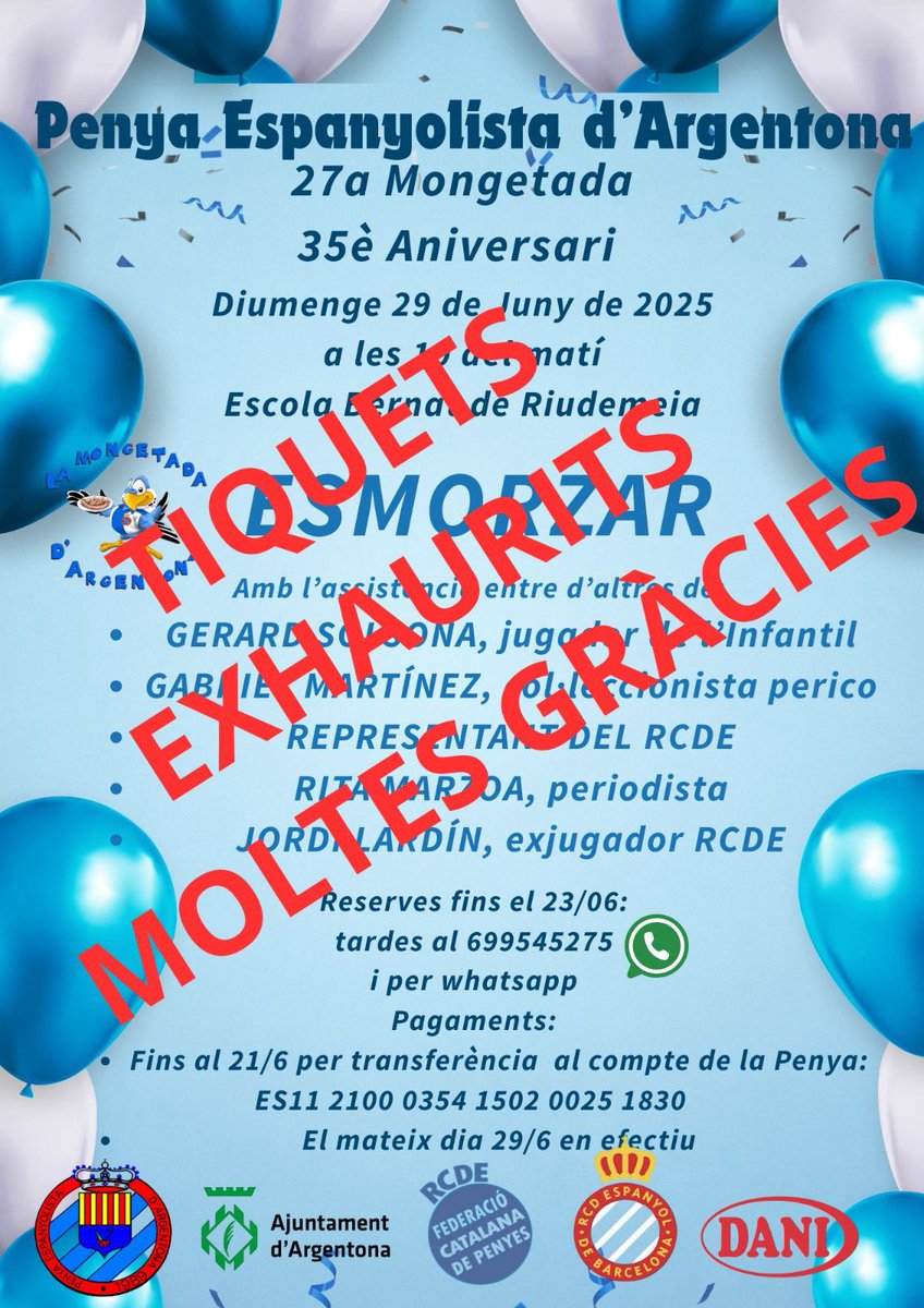 #fcpe #rcde #argentona #mongetada